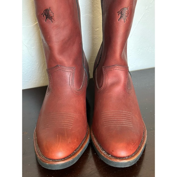 Men’s Chippewa Leather engineer motorcycle boots sz 9 1/2 main image 7